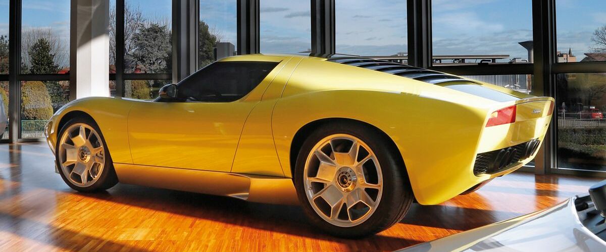 Gelber Lamborghini: © Lamborghini-Museum
