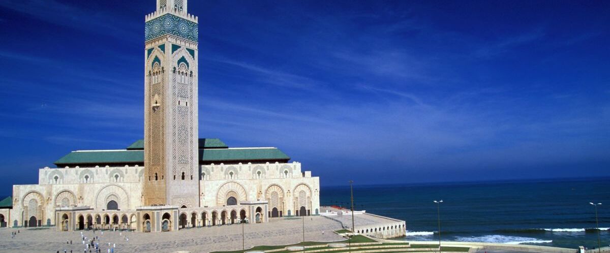 Moschee Hassan II Gesamtansicht_© Marokkanisches Fremdenverkehrsamt