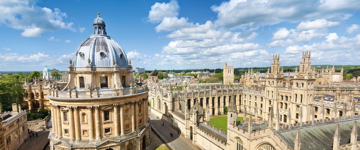 "The Radcliffe Camera and All Souls College in Oxford, UK"