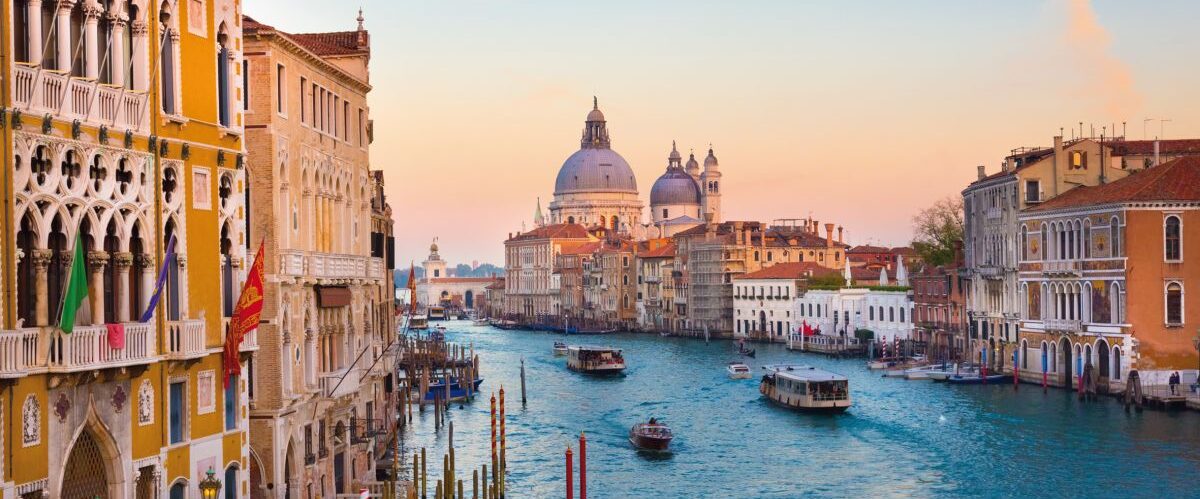 Grand Canal in Venice, Italy.