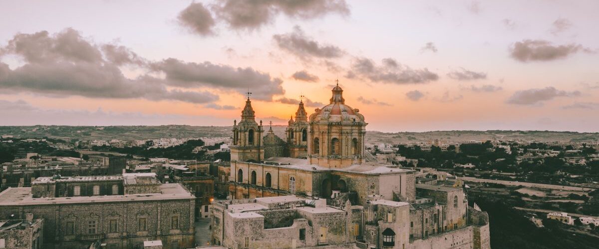 Malta - Mdina_Drone Sunset_© viewingmalta.com (Boyanoo - Boyan Casper Orste)