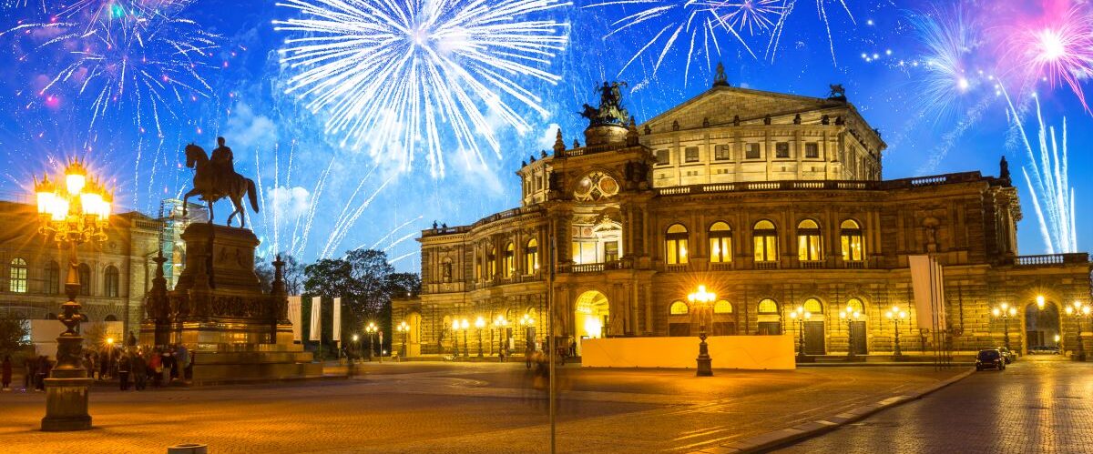 Feuerwerk in Dresden