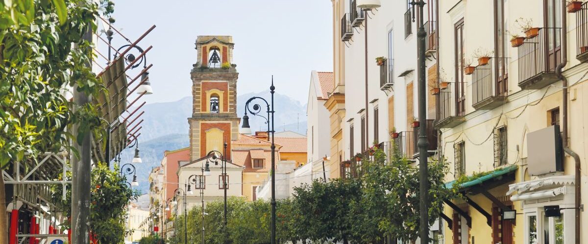 Sorrento town at the Amalfi coast of Italy