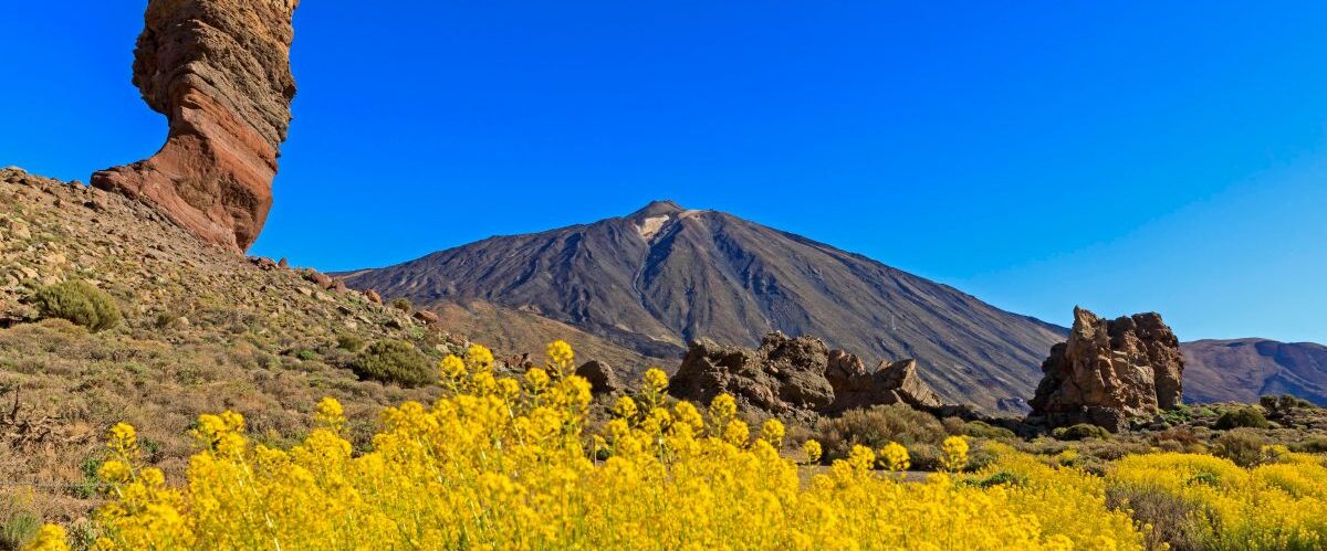 Rock,Formation,Los,Roques,De,Garcia,In,Front,Of,Volcano