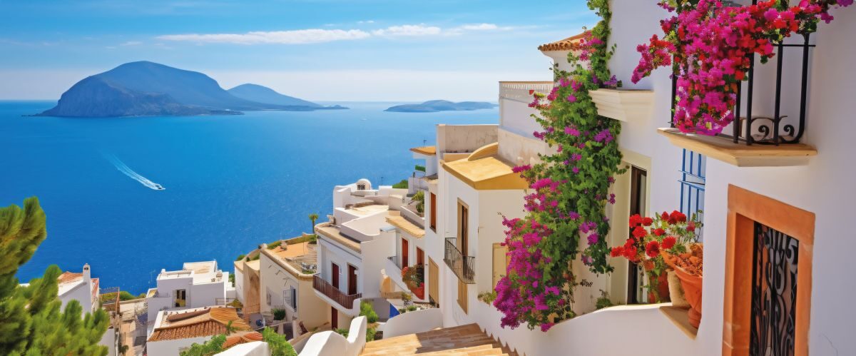 Altea old town with narrow streets