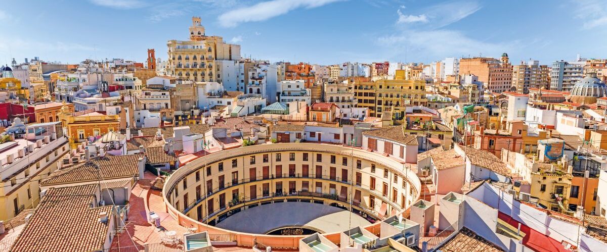 Scenic view of Valencia city