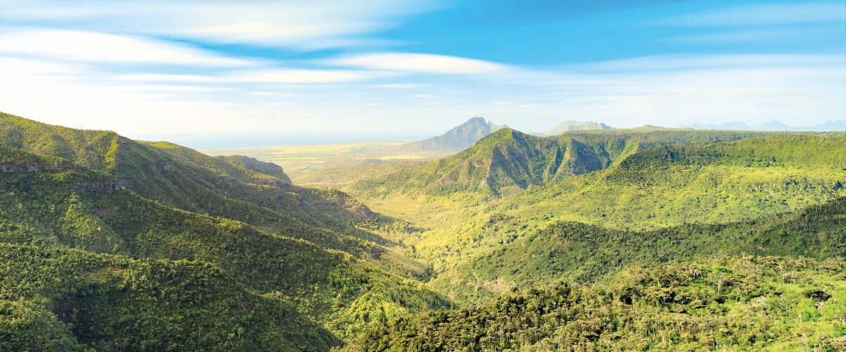 View from the Gorges viewpoint. Mauritius.
