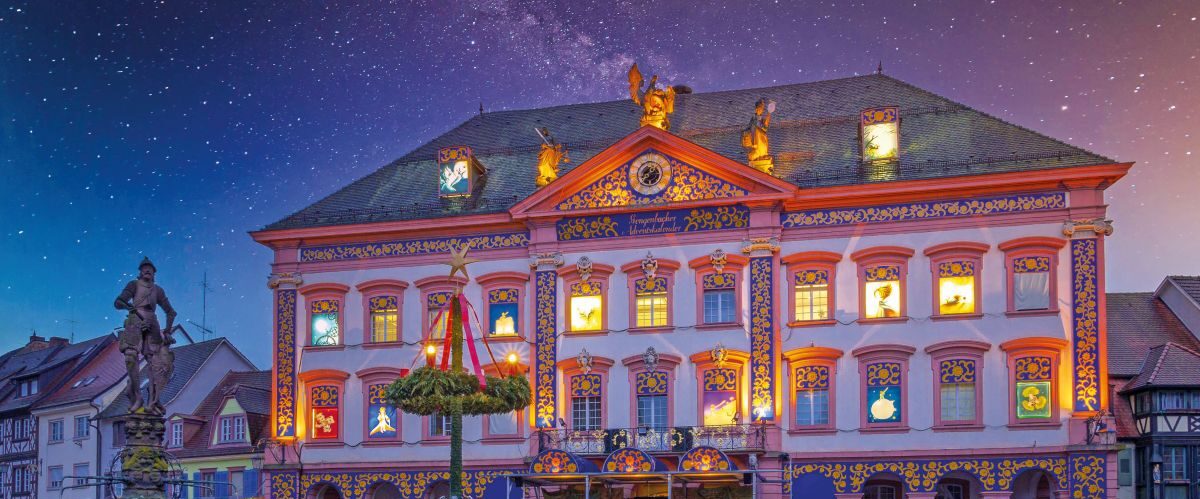 Town Hall at Advent in Gengenbach, Black Forest, Germany