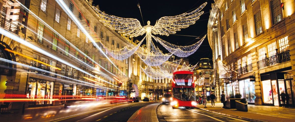 Regent Street Christmas Lights in London, UK