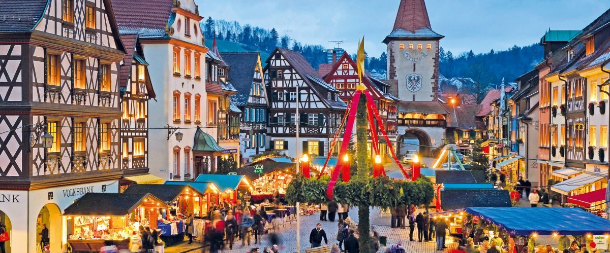 Christmas market, Gengenbach, Baden-Wuerttemberg, Germany, Europe