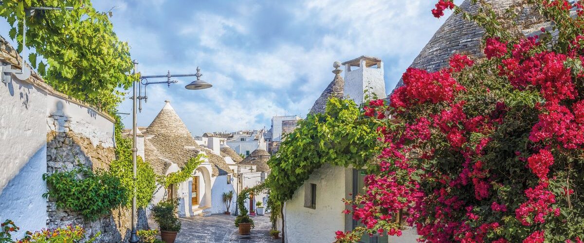 Trulli houses in Alberobello city, Apulia, Italy.